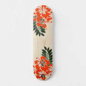 Hawaiian Geïnspireerd Hibiscus Dd Brand Persoonlijk Skateboard (Voorkant)