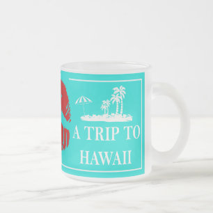 Hawaiian Gift Will Kiss voor een reis naar Hawaï Matglas Koffiemok