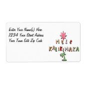 Hawaiian Gingerbrood Koekjes en Snoep 2.0 Etiket (Voorkant)