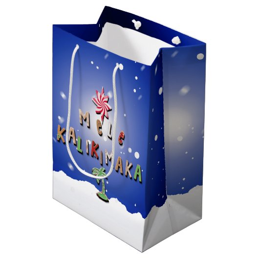 Hawaiian Gingerbrood Koekjes en Snoep 2.0 Medium Cadeauzakje (Voorkant Gekanteld)