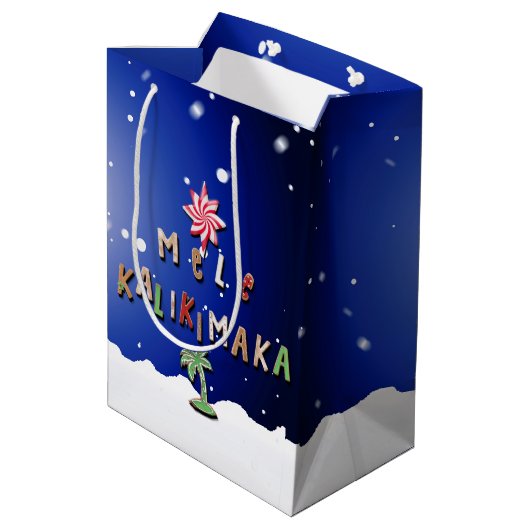 Hawaiian Gingerbrood Koekjes en Snoep 2.0 Medium Cadeauzakje (Achterkant Gekanteld)