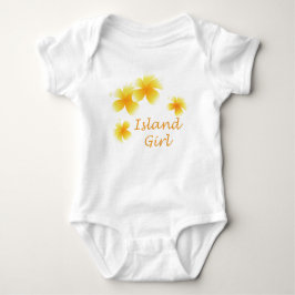 Hawaiian Girl Tropical Floral Infants Romper
