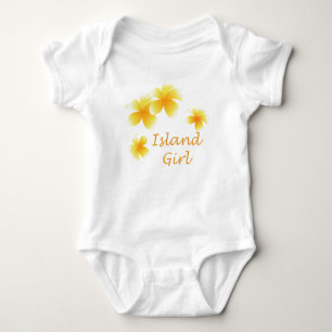 Hawaiian Girl Tropical Floral Infants Romper