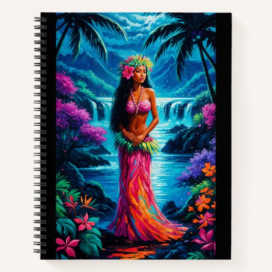 Hawaiian Goddess Painting Notitieboek (Voorkant)