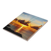 Hawaiian Gold Tropical Sunset Tegeltje (Zijkant)