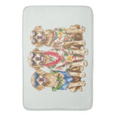 Hawaiian Golden Retriever Dogs Flower Lei Badmat (Voorkant Verticaal)
