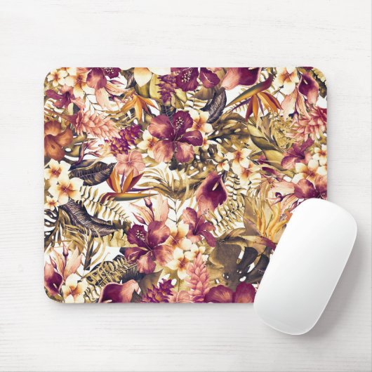 Hawaiian Golden Tropics Elegant Modern Muismat (Met muis)