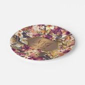 Hawaiian Golden Tropics Elegant  Modern Papieren Bordje (Gekanteld)