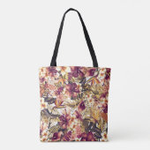 Hawaiian Golden Tropics Elegant Modern Tote Bag (Achterkant)