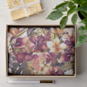 Hawaiian Golden Tropics Monogram Letter Initiaal Tissuepapier (Geschenk)