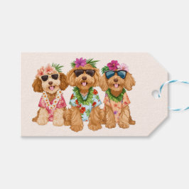 Hawaiian Goldendoodle Dogs Flower Lei Cadeaulabel