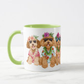 Hawaiian Goldendoodle Dogs Flower Lei Mok (Links)
