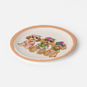 Hawaiian Goldendoodle Dogs Flower Lei Papieren Bordje (Gekanteld)