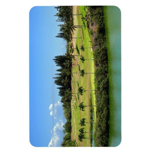 Hawaiian Golf Course Foto Magneet (Verticaal)