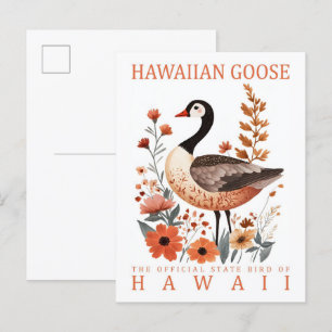 Hawaiian Goose Bird of Hawaii Verenigde Staten Briefkaart