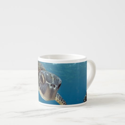 Hawaiian Green Zee Turtle Espresso Kop (Voorkant rechts)