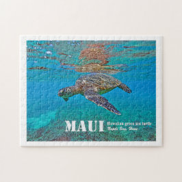 Hawaiian Green Zee Turtle "Honu" puzzel