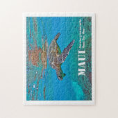 Hawaiian Green Zee Turtle "Honu" puzzel Legpuzzel (Verticaal)