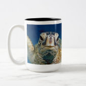 Hawaiian Green Zee Turtle, Honu Tweekleurige Koffiemok (Links)