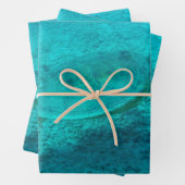 Hawaiian Green Zee Turtle Inpakpapier Vel (In situ)