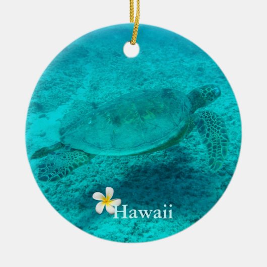 Hawaiian Green Zee Turtle Keramisch Ornament (Voorkant)
