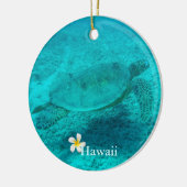 Hawaiian Green Zee Turtle Keramisch Ornament (Links)