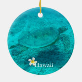 Hawaiian Green Zee Turtle Keramisch Ornament (Achterkant)