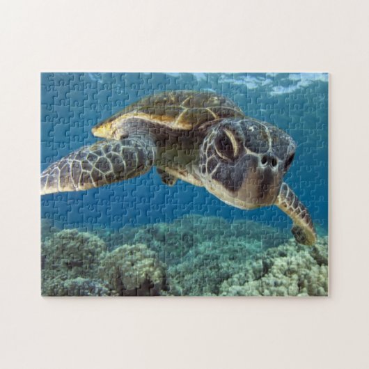 Hawaiian Green Zee Turtle Legpuzzel (Horizontaal)