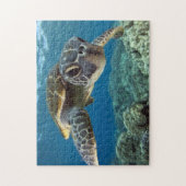 Hawaiian Green Zee Turtle Legpuzzel (Verticaal)