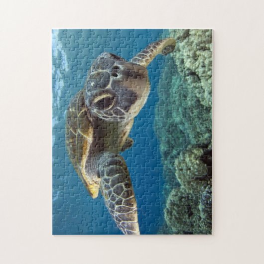 Hawaiian Green Zee Turtle Legpuzzel (Verticaal)