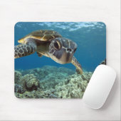 Hawaiian Green Zee Turtle Muismat (Met muis)