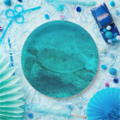 Hawaiian Green Zee Turtle Papieren Bordje (Feest)