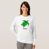Hawaiian Green Zee Turtle T-shirt (Voorkant volledig)