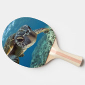 Hawaiian Green Zee Turtle Tafeltennisbatje (Zijkant)