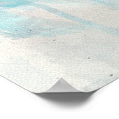 Hawaiian Green Zee Turtle Waterverf Painting Poster (Hoek)