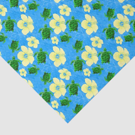 Hawaiian Green Zee Turtles Tissuepapier (Detail)