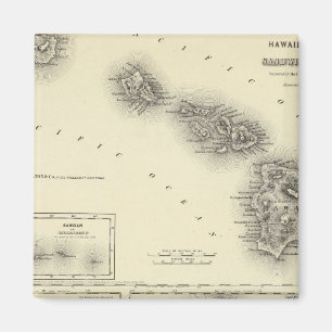 Hawaiian Group of Sandwich Islands Magneet