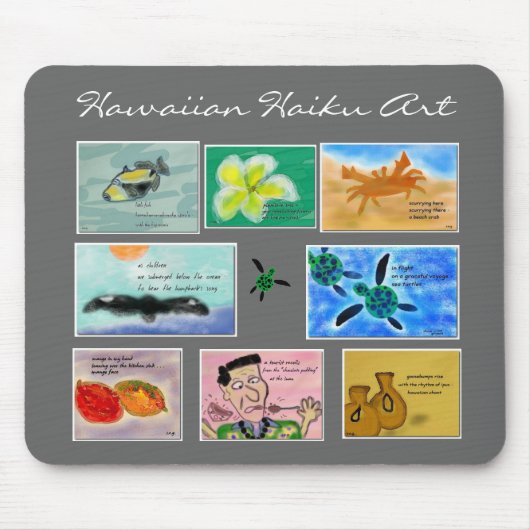 Hawaiian Haiku Art Mousepad Muismat (Voorkant)
