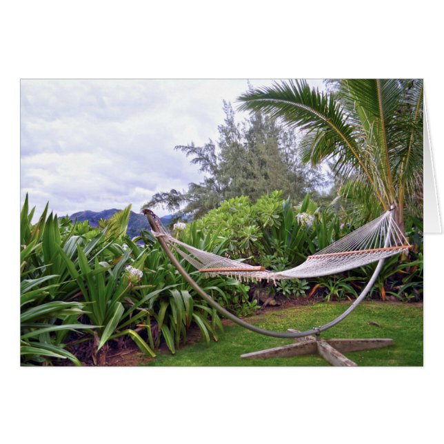 "Hawaiian Hammock, Wainiha Bay, Kauai, Hawaii (Voorkant Horizontaal)