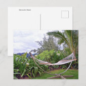 "Hawaiian Hammock, Wainiha Bay, Kauai, Hawaii Briefkaart (Voorkant / Achterkant)
