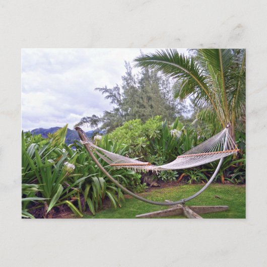"Hawaiian Hammock, Wainiha Bay, Kauai, Hawaii Briefkaart (Voorkant)
