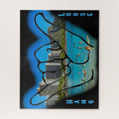 Hawaiian Hang Loose, ook bekend als Aloha Spirit Legpuzzel (Verticaal)