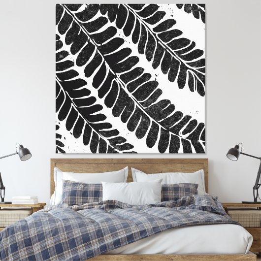 Hawaiian Haole Koa- leucaena leaf Canvas Afdruk (Insitu (Slaapkamer))