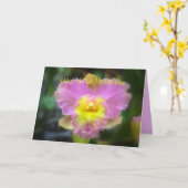 Hawaiian Happy Moederdag roze Cattleya Orchid C Kaart (Gele Bloem)