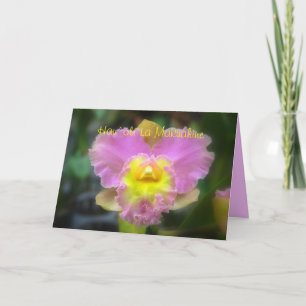 Hawaiian Happy Moederdag roze Cattleya Orchid C Kaart