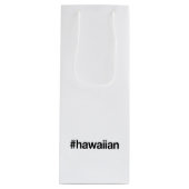 HAWAIIAN Hashtag Wijn Cadeautas (Voorkant)