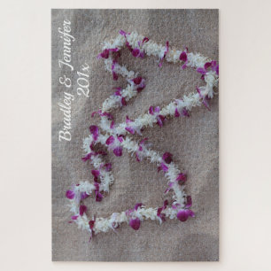 Hawaiian Hearts in de zand Puzzle Legpuzzel