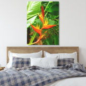 Hawaiian Heliconia Canvas Afdruk (Insitu (Slaapkamer))