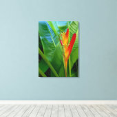 Hawaiian Heliconia Canvas Afdruk (Insitu (Houten vloer))