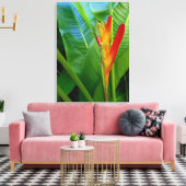 Hawaiian Heliconia Canvas Afdruk (Insitu (Woonkamer))
